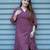 red hand printed frill dress