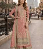 blush pink festive pakistani suit