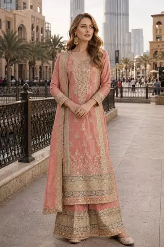 blush pink festive pakistani suit