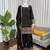 Black crepe thread with sequin  palazzo suit