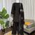 Black crepe thread with sequin  palazzo suit