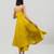 Mustard yellow dola silk anarkali set with red dupatta