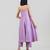 Lilac purple dola silk anarkali set with red dupatta