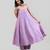 Lilac purple dola silk anarkali set with red dupatta