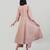 Dusty rose jacquard chanderi anarkali set