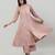 Dusty rose jacquard chanderi anarkali set