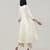 Ivory jacquard chanderi anarkali set