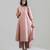 Dusty rose embroidered dola silk anarkali set
