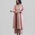 Dusty rose embroidered dola silk anarkali set