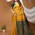 yellow silk blend zari woven saree