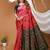 pink silk blend zari woven saree