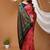 pink silk blend zari woven saree
