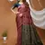 purple silk blend zari woven saree
