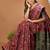 purple silk blend zari woven saree