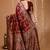 maroon silk blend zari woven saree