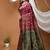 wine silk blend zari woven saree