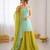 Mint green chinon silk thread with sequin palazzo suit