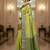 perrot green organza embroidered saree