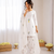 Off white  chanderi silk thread work salwar suit
