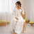 Off white  chanderi silk thread work salwar suit