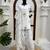 Off white  chanderi silk thread work salwar suit