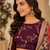 Wine Printed Georgette Semi Stitched Lehenga Choli Festival Wear Collection