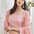Heavy georgette party wear sharara suit in light pink color with embroidery work