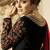 Heavy georgette party wear gown in black color with stone work