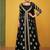 Real georgette party wear 3 pcs set  black color with embroidery work