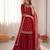Maroon chinon silk thread with sequin sharara suit