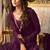 Pure georgette fabrics party wear gown in violet color with embroidery & sequance work