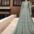 Soft silk party wear gown in light blue color with embroidery work & stone work