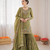 Mahendi art silk thread sequin with sharara suit