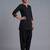 Black embroidered rayon kurta set
