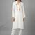 White embroidered rayon kurta set