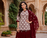 Maroon Elegant Embroidered Kurti With Flowy Sharara And Soft Net Dupatta Perfect For Festive And Wedding Looks