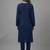Blue embroidered rayon kurta set