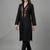 Black embroidered rayon kurta set