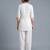 White embroidered rayon kurta set