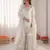 Off white art silk thread sequin with sharara suit