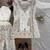 Off white art silk thread sequin with sharara suit
