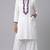 White embroidered rayon kurta set
