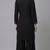 Black embroidered rayon kurta set