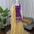 Purple jacquard thread with sequin palazzo suit