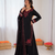 Black  chanderi silk thread work salwar suit