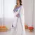 Off white  chanderi silk thread work salwar suit