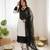 Off white crepe thread with sequin salwar suit