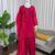 Pink  chanderi thread with sequin palazzo suit