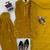 Yellow  chanderi thread with sequin palazzo suit