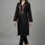 Black embroidered rayon kurta set